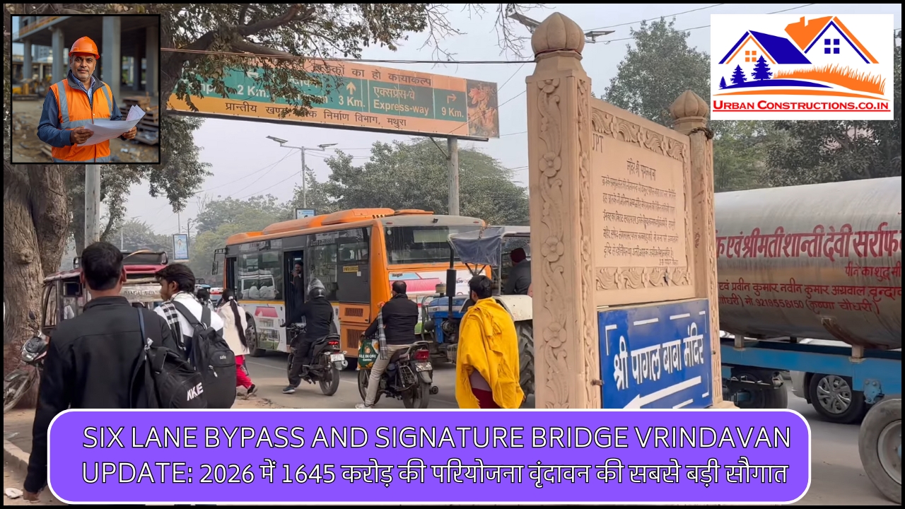 Six lane bypass and signature bridge vrindavan update